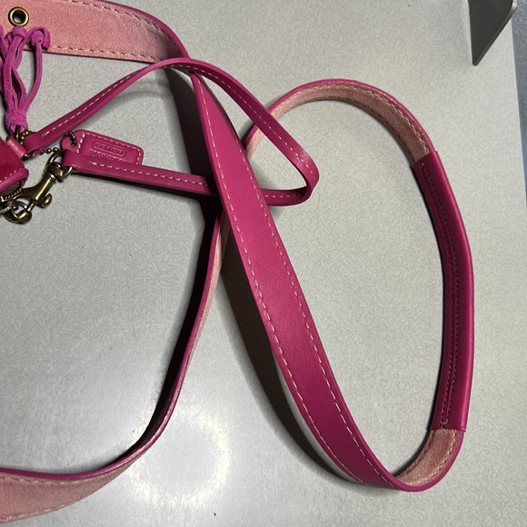 *Rare* Coach Ltd Ed Poppy for Peace Pink Hippie Crossbody & Wristlet SET Floral - Picture 7 of 14